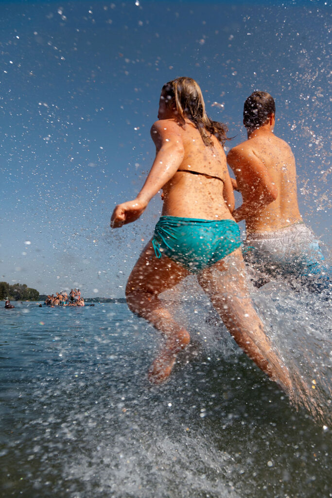 Sommer am Waginger See Badespaß