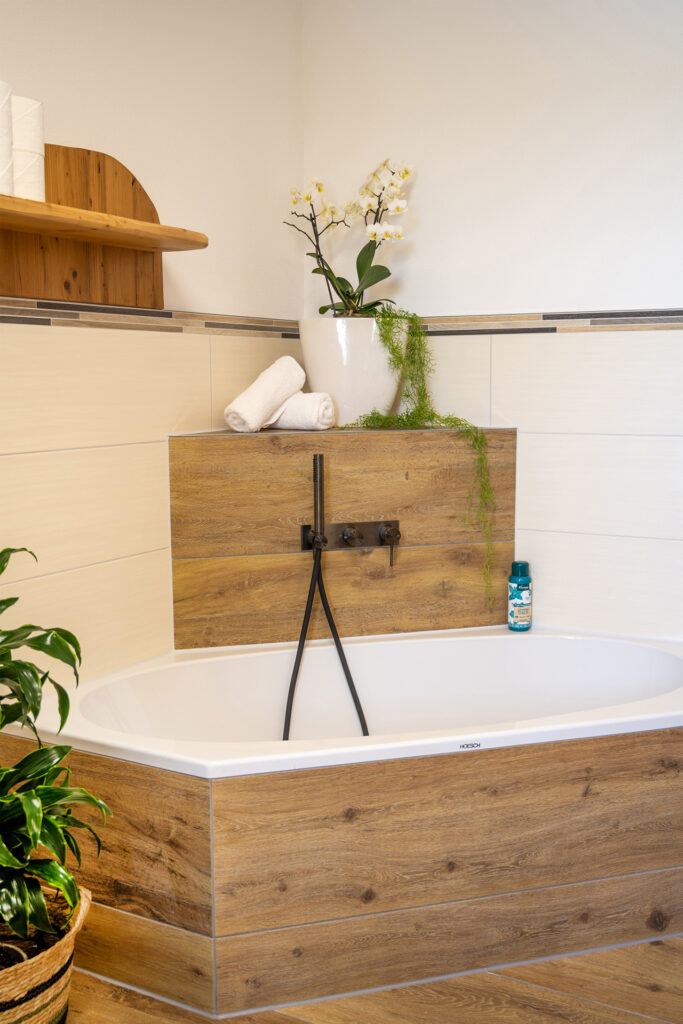 Badewanne für entspannte Urlaubstage am Bauernhof